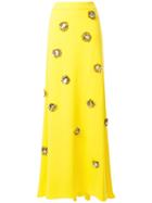 Delpozo Sequin Embellished Maxi Skirt - Yellow