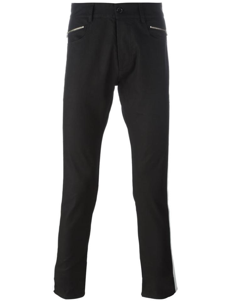 Unconditional Side Stripe Skinny Jeans, Men's, Size: Xl, Black, Cotton/spandex/elastane