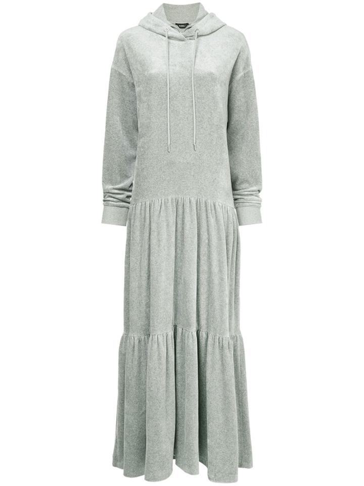 Goen.j Long Hooded Sweater Dress - Grey