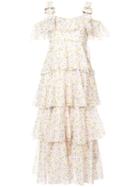Alexa Chung - Layered Midi Dress - Women - Cotton - 12, Nude/neutrals, Cotton