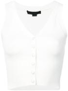 Alexander Wang Cropped Vest Top - White