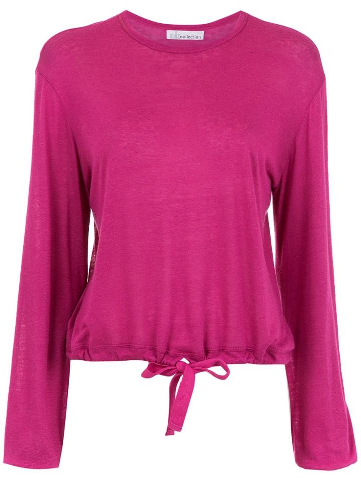 Nk Drawstring Blouse - Pink