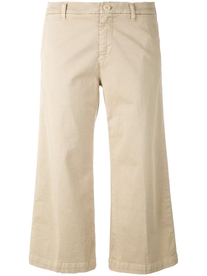 P.a.r.o.s.h. - Cotinto Cropped Trousers - Women - Cotton/spandex/elastane - Xl, Nude/neutrals, Cotton/spandex/elastane