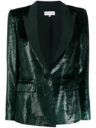 Patrizia Pepe Textured Tuxedo-style Blazer - Green