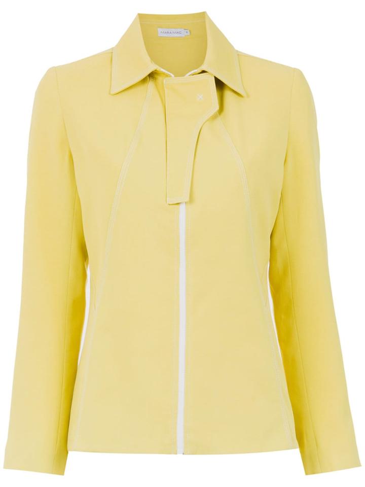 Mara Mac Zip Jacket - Yellow & Orange