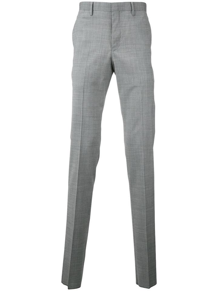 Estnation - Puppytooth Suit Trousers - Men - Polyester/polyurethane/wool - 50, Grey, Polyester/polyurethane/wool