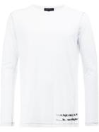 Ann Demeulemeester Grise Birds Print Sweatshirt, Men's, Size: Xs, White, Cotton