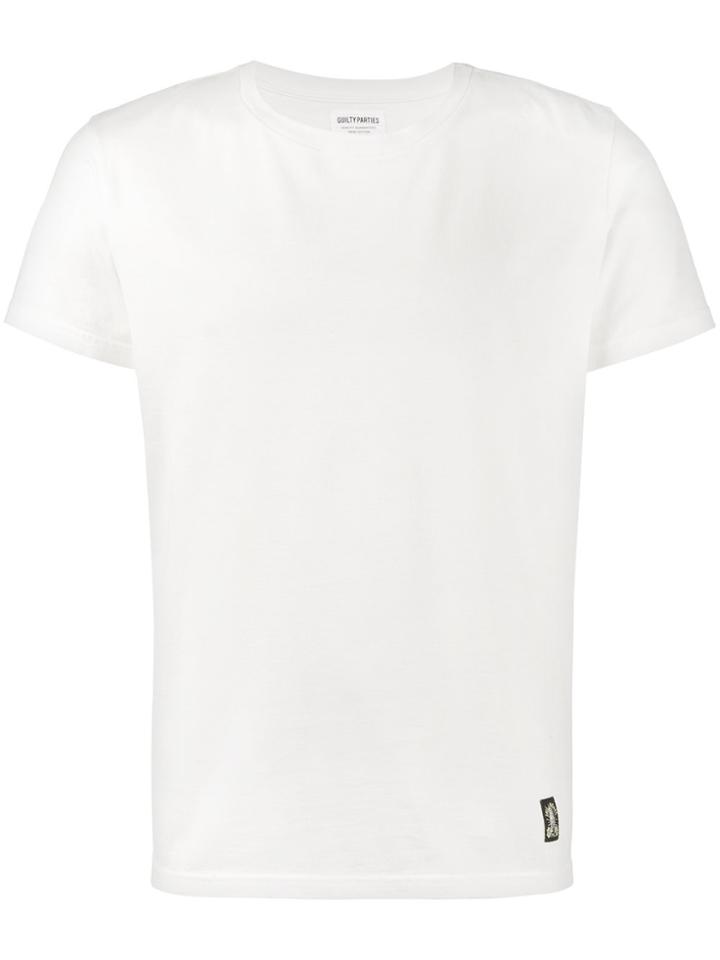 Wacko Maria Standard Crew Neck Printed Back T Shirt - White