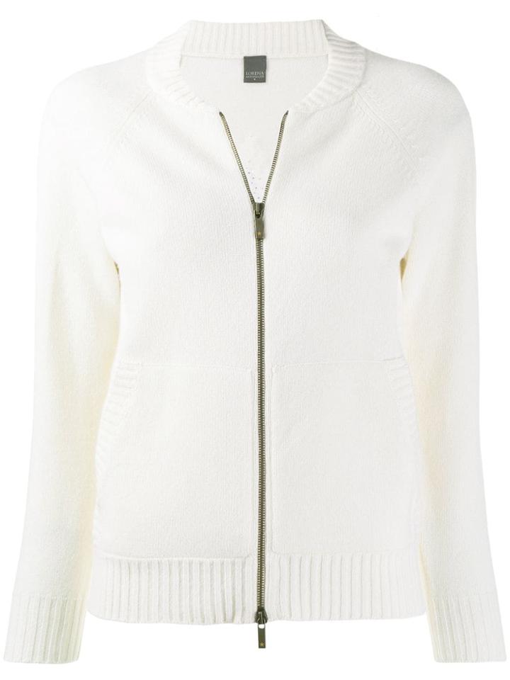 Lorena Antoniazzi Zip-up Cardigan - White