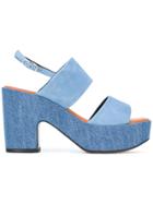 Robert Clergerie Platform Sandals - Blue