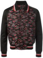 Lanvin Embroidered Crane Bomber Jacket - Black