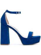 Schutz Platform Sandals - Blue