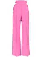 Michael Lo Sordo Tailored Wide Leg Trousers - Pink