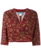 Kenzo Vintage Floral Print Wrap Jacket, Women's, Size: Medium, Red