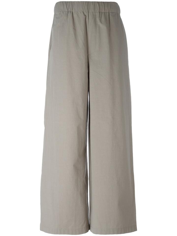Cristaseya Low Waist Palazzo Pants, Women's, Size: Xs, Grey, Cotton