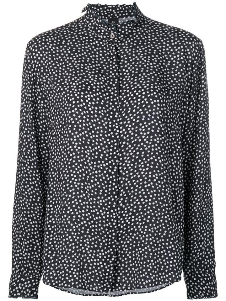 Ps Paul Smith Star Embroidered Blouse - Blue
