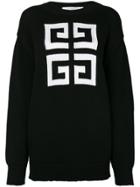 Givenchy Knitted Pattern Jumper - Black