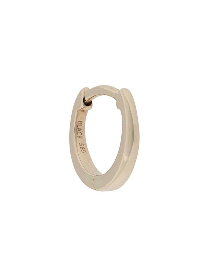 Maria Black Nude Huggie - Metallic