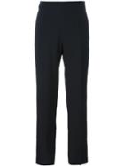 Chloé Tailored Trousers, Women's, Size: 40, Black, Silk/acetate/viscose