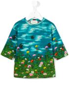 Gucci Kids Garden Print Sweatshirt, Girl's, Size: 6 Yrs, Blue