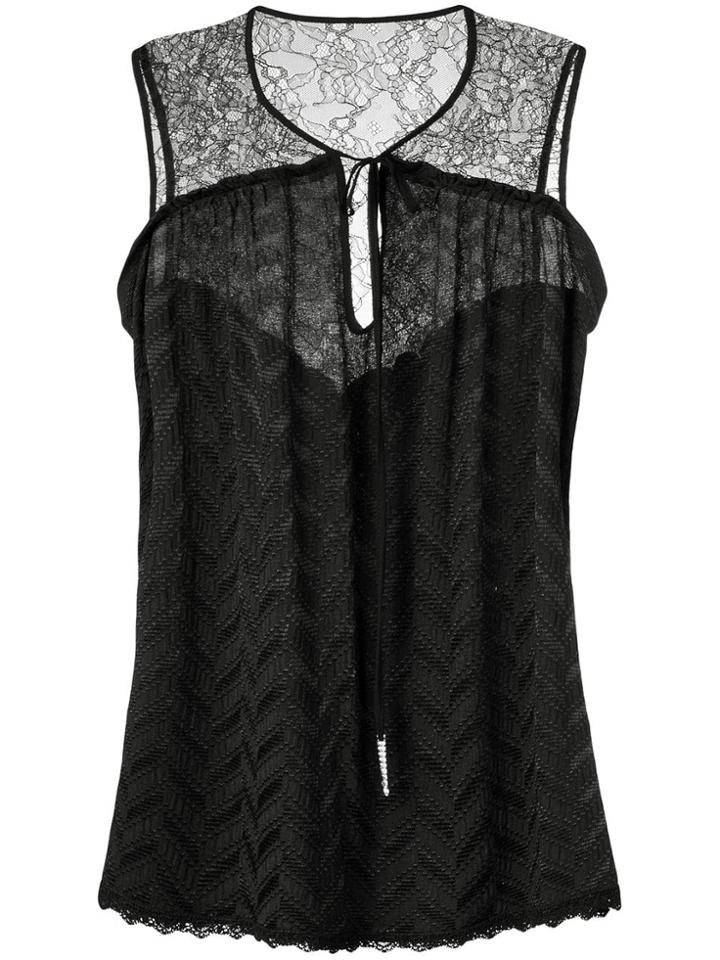 Pinko Lace Blouse - Black
