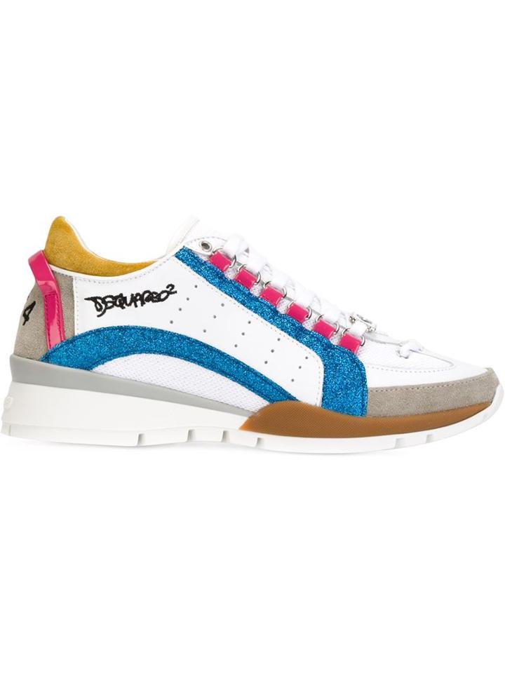 Dsquared2 551 Sneakers, Women's, Size: 35, White, Leather/rubber