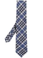 Etro Check Pattern Tie - Blue