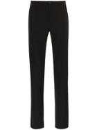 Prada Technical Stretch Cotton Blend Trousers - Black