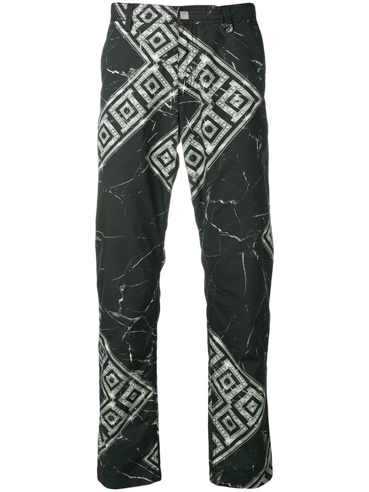 Versace Collection Logo Straight-leg Trousers - Black