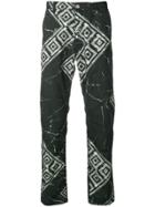 Versace Collection Logo Straight-leg Trousers - Black