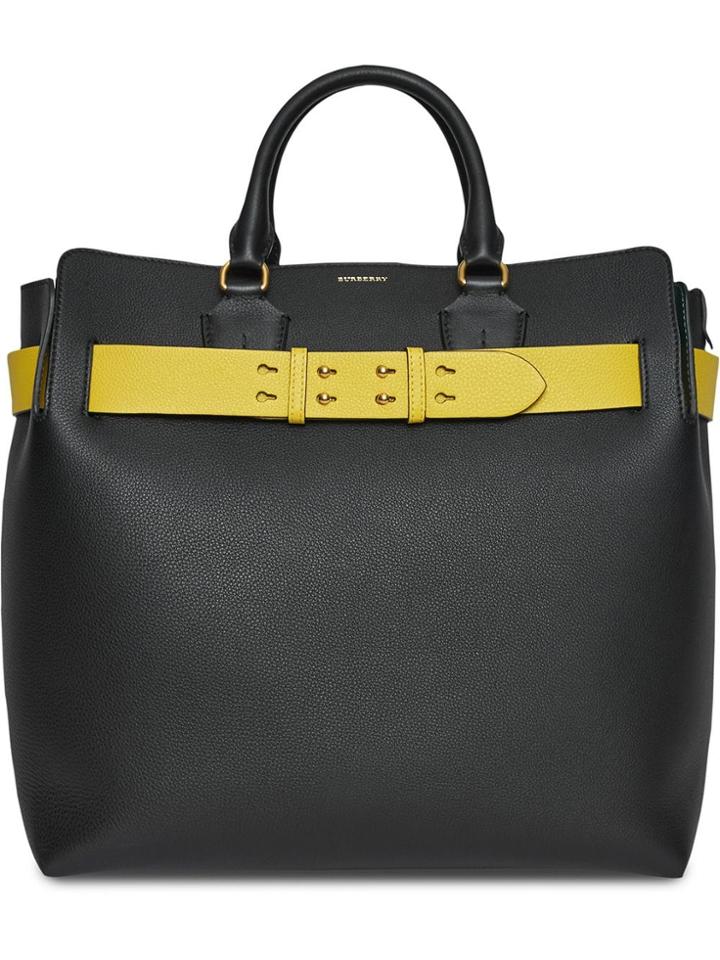 Burberry The Large Leather Belt Bag - Black