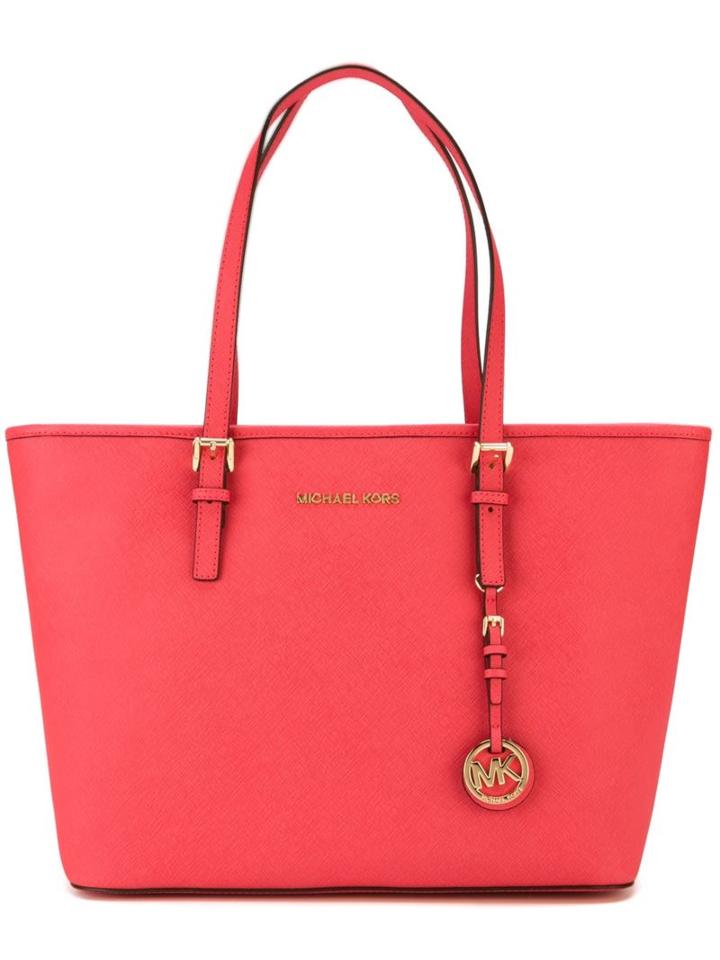 Michael Michael Kors Jet Set Tote, Women's, Pink/purple, Leather