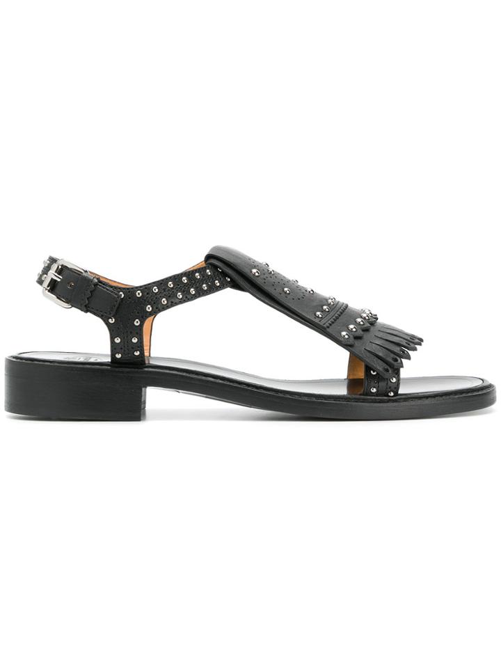 Church's Fringe Flap Sandals - Black