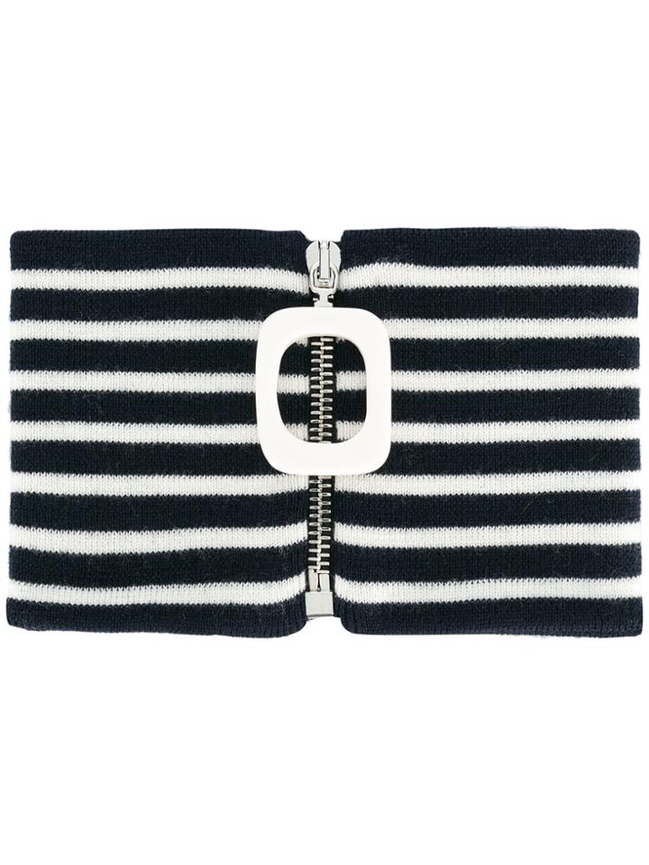 Jw Anderson Striped Neckband - Blue