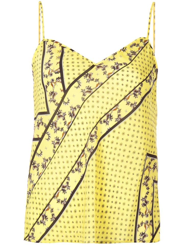 Ganni Mix Strap Top - Yellow