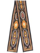 Our Legacy Oriental Print Slim Scarf - Black