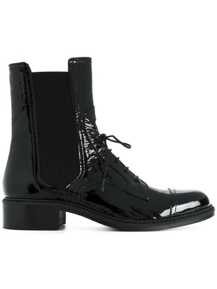 Barbara Bui Lace-up Ankle Boots - Black