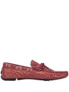 Just Cavalli Snake Effect Loafers - Pink