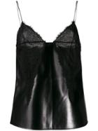 Philosophy Di Lorenzo Serafini Lace Trim Strappy Top - Black