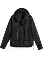 Burberry Packaway Hood Funnel-neck Jacket - Black