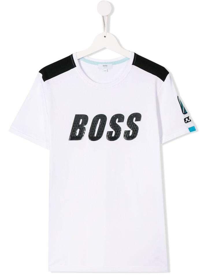 Boss Kids Teen Logo T-shirt - White