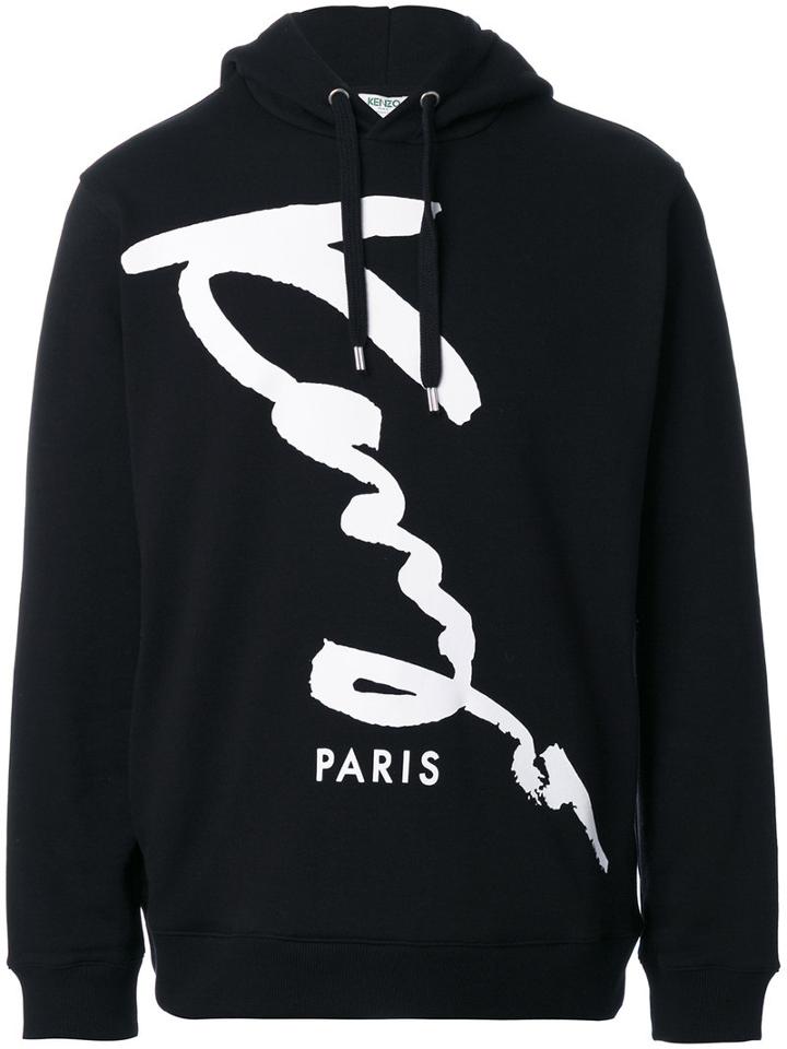 Kenzo - Printed Hooded Sweatshirt - Men - Cotton - M, Black, Cotton
