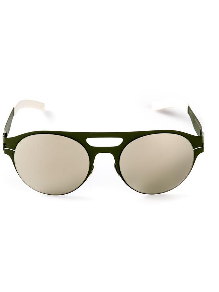 Mykita 'hudson' Sunglasses, Adult Unisex, Green, Steel