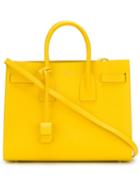 Saint Laurent Small Sac De Jour Tote, Women's, Yellow/orange, Calf Leather