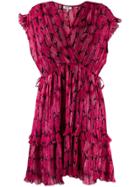 Kenzo Peonie Mini Dress - Pink