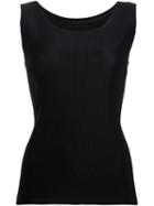 Pleats Please By Issey Miyake Pleated Tank Top, Women's, Size: 5, Black, Polyester