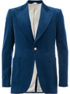 Gucci Velvet Blazer - Blue