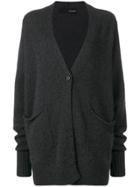 Isabel Benenato Loose Cashmere Cardigan - Grey