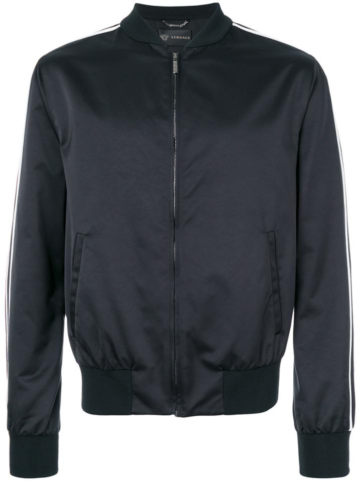 Versace Coloured Medusa Bomber Jacket - Black