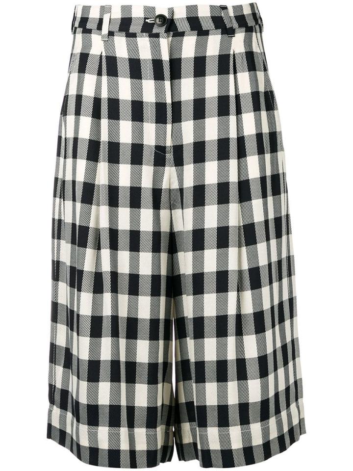 Essentiel Antwerp Gingham Long Shorts - Blue